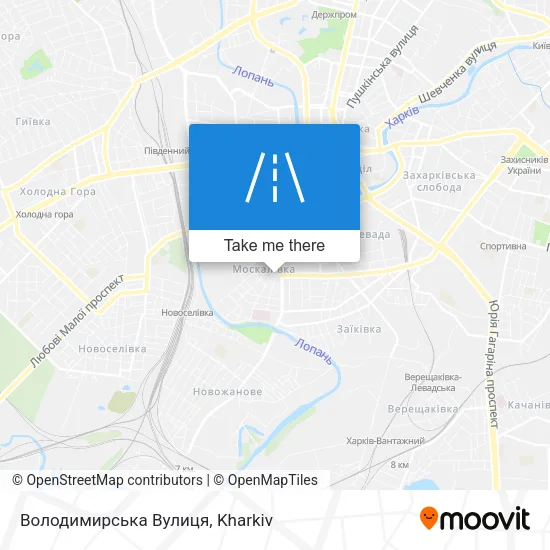 Карта Володимирська Вулиця
