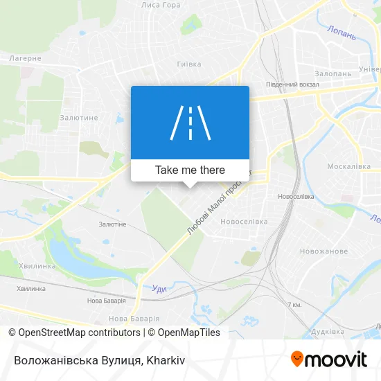 Карта Воложанівська Вулиця