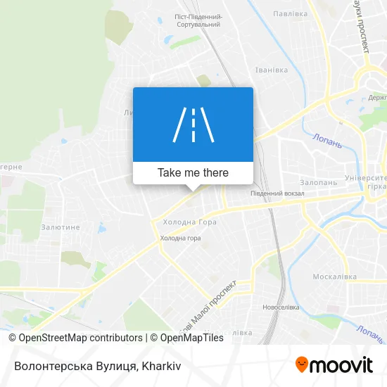 Карта Волонтерська Вулиця