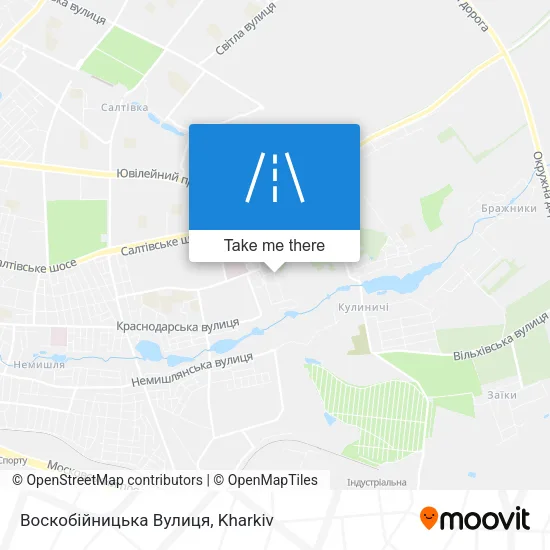 Карта Воскобійницька Вулиця