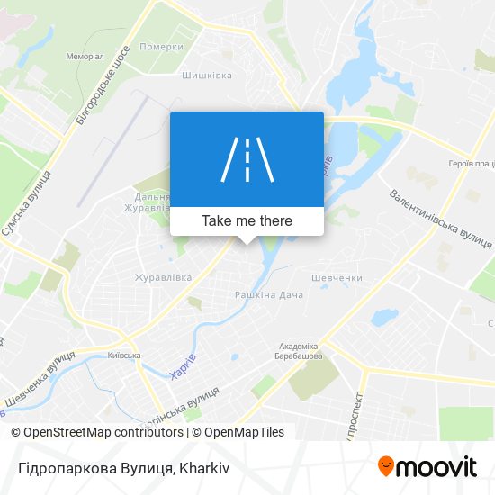 Гідропаркова Вулиця map