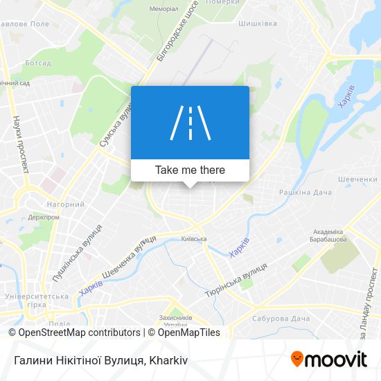 Галини Нікітіної Вулиця map