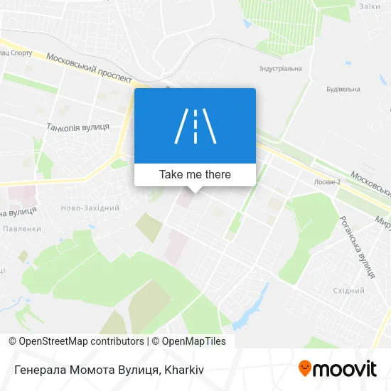 Карта Генерала Момота Вулиця