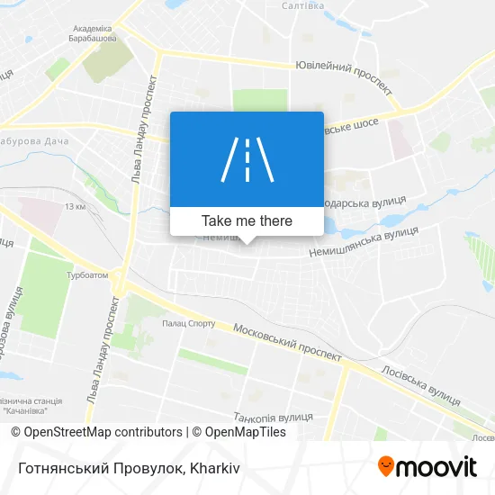 Карта Готнянський Провулок