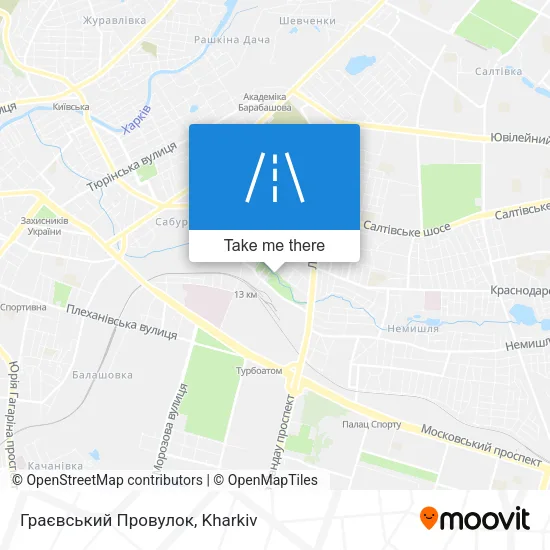 Карта Граєвський Провулок
