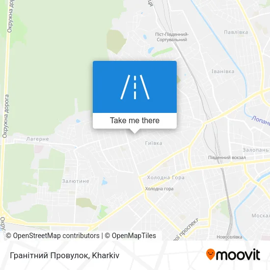 Карта Гранітний Провулок