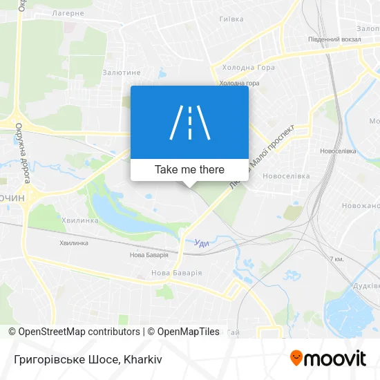 Карта Григорівське Шосе