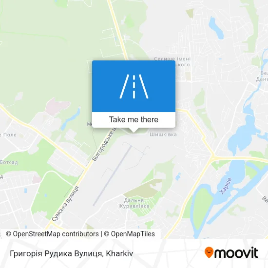 Карта Григорія Рудика Вулиця