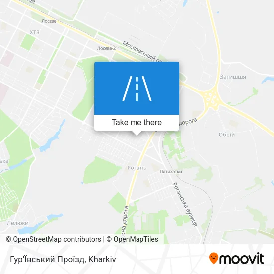 Карта Гур’Ївський Проїзд