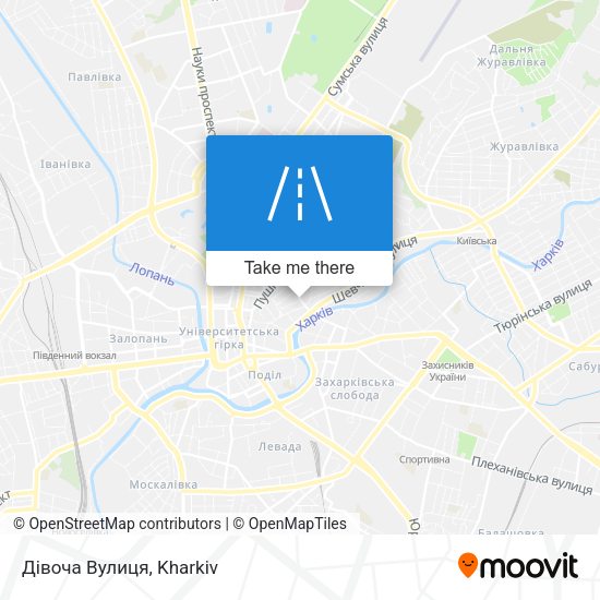 Дівоча Вулиця map