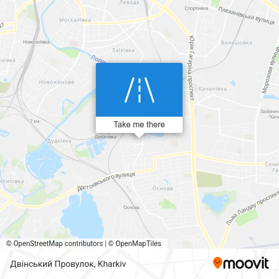 Карта Двінський Провулок