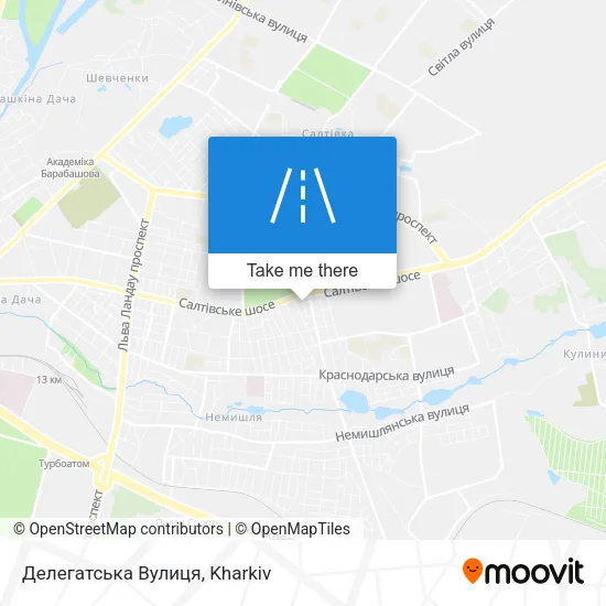 Карта Делегатська Вулиця