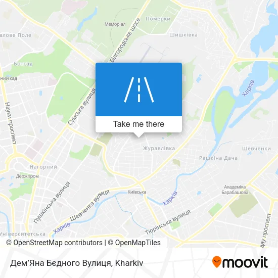 Карта Дем’Яна Бєдного Вулиця