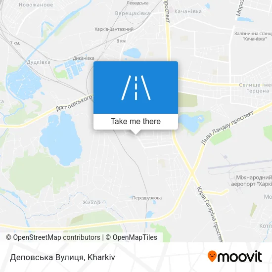 Карта Деповська Вулиця