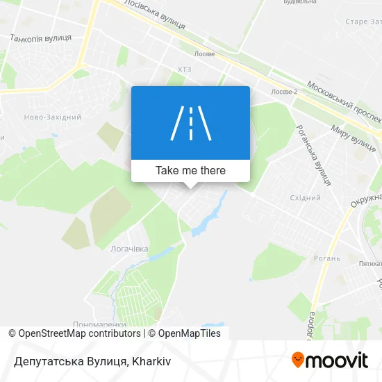 Карта Депутатська Вулиця