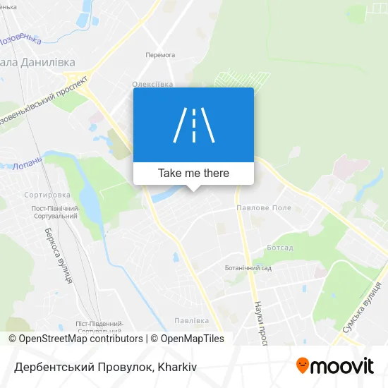 Карта Дербентський Провулок