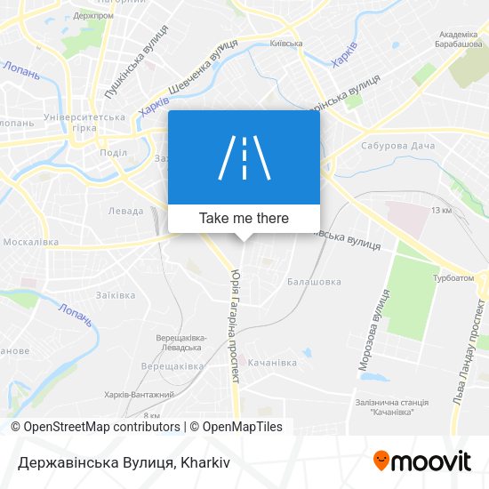 Карта Державінська Вулиця