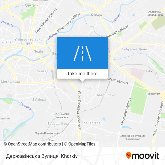 Карта Державінська Вулиця