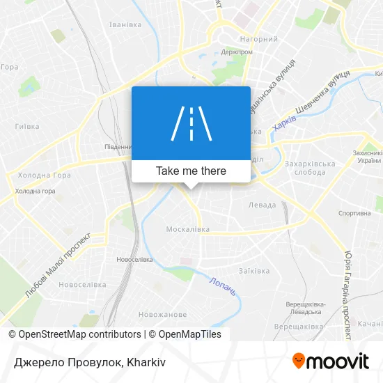 Карта Джерело Провулок
