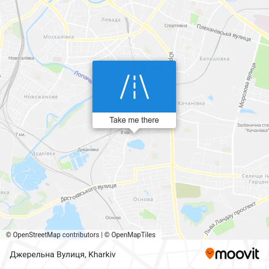 Карта Джерельна Вулиця