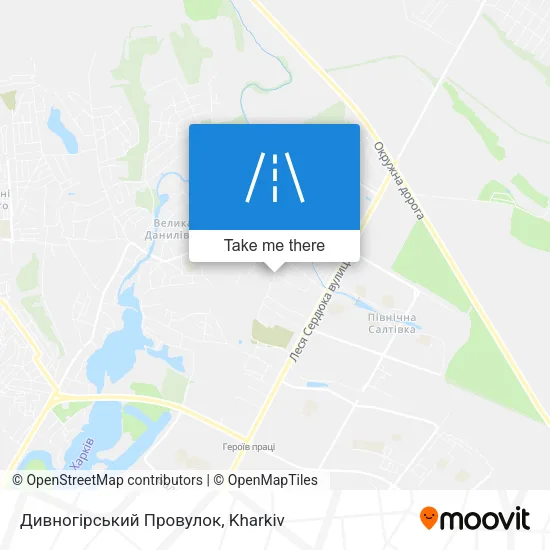 Карта Дивногірський Провулок