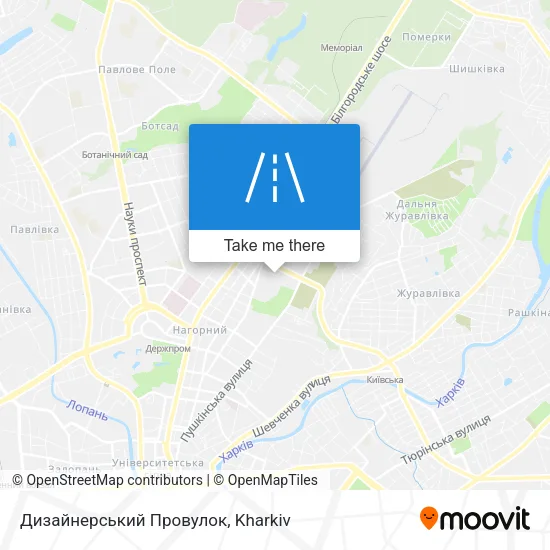 Карта Дизайнерський Провулок