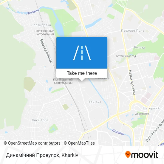 Карта Динамічний Провулок