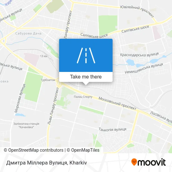 Карта Дмитра Міллера Вулиця