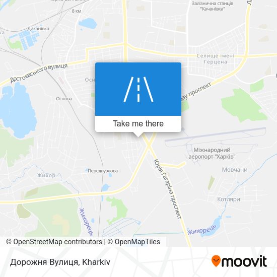 Дорожня Вулиця map