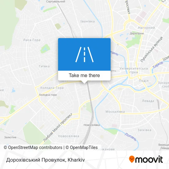 Карта Дорохівський Провулок