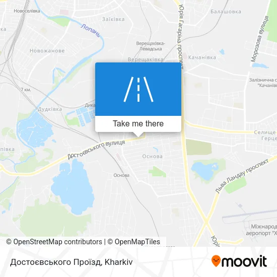 Карта Достоєвського Проїзд