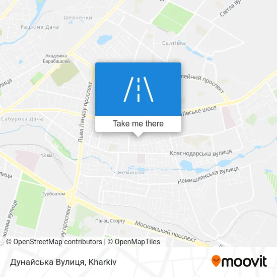 Карта Дунайська Вулиця