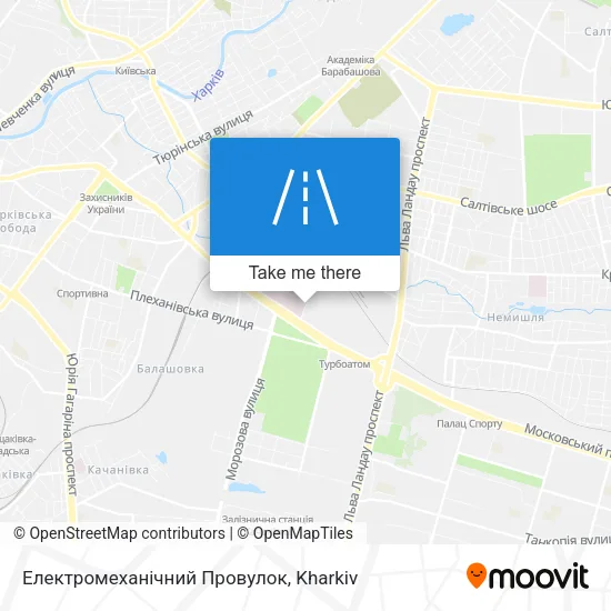 Карта Електромеханічний Провулок