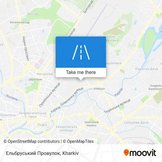 Карта Ельбруський Провулок