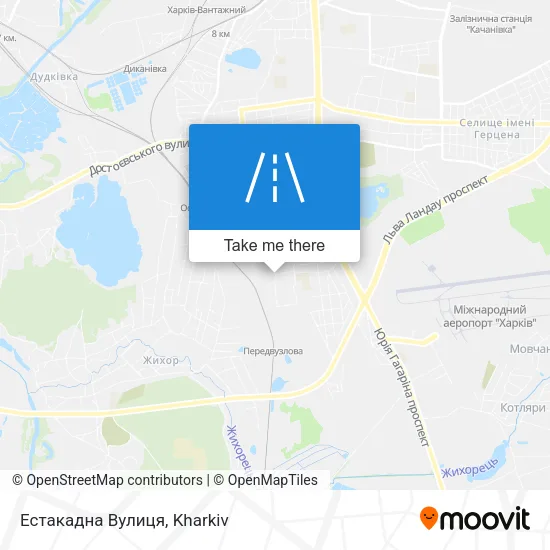 Карта Естакадна Вулиця