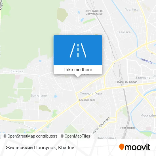 Карта Жилівський Провулок