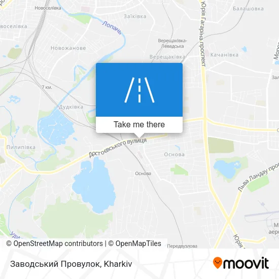 Карта Заводський Провулок