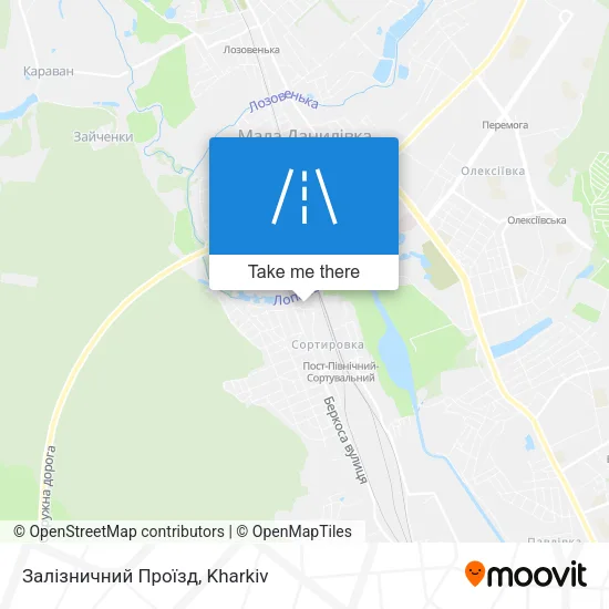 Карта Залізничний Проїзд