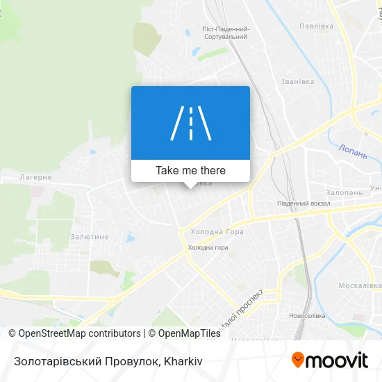 Карта Золотарівський Провулок