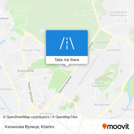 Карта Калинова Вулиця
