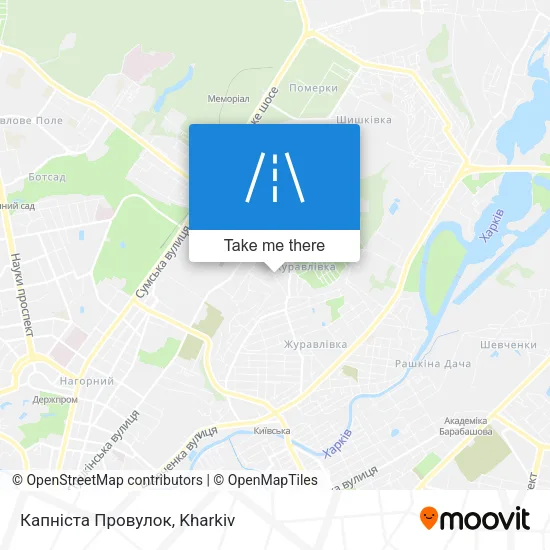 Карта Капніста Провулок