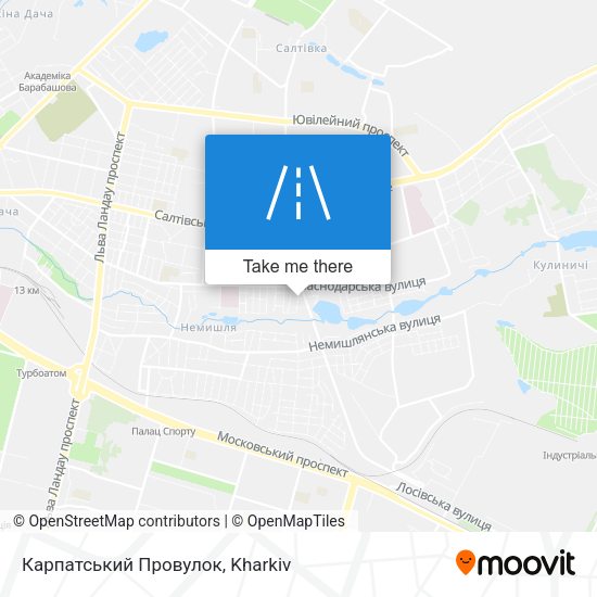 Карта Карпатський Провулок