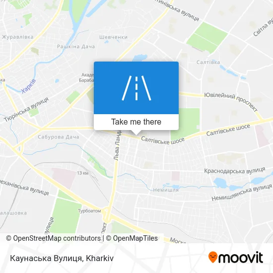 Карта Каунаська Вулиця