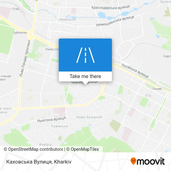 Карта Каховська Вулиця
