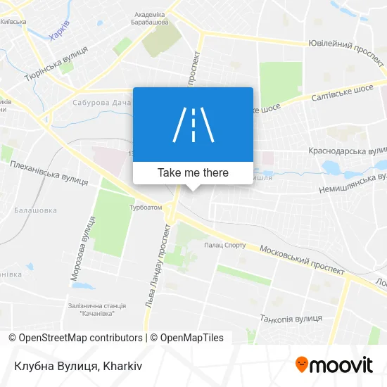Карта Клубна Вулиця