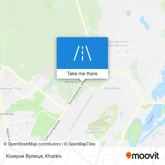 Карта Комуни Вулиця