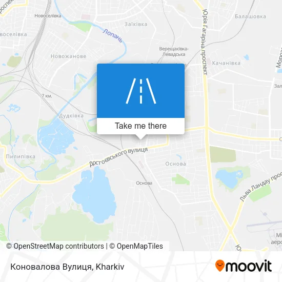 Карта Коновалова Вулиця