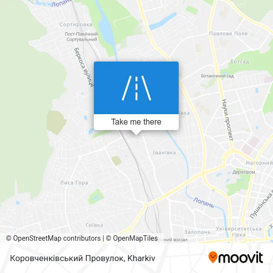 Карта Коровченківський Провулок