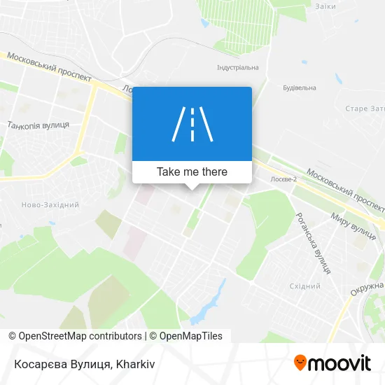 Карта Косарєва Вулиця