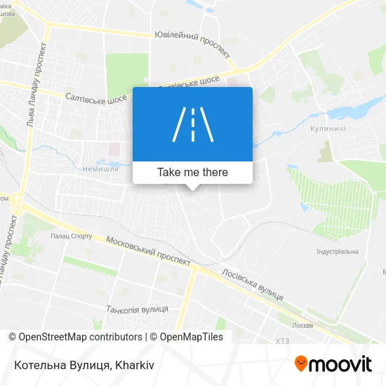 Карта Котельна Вулиця